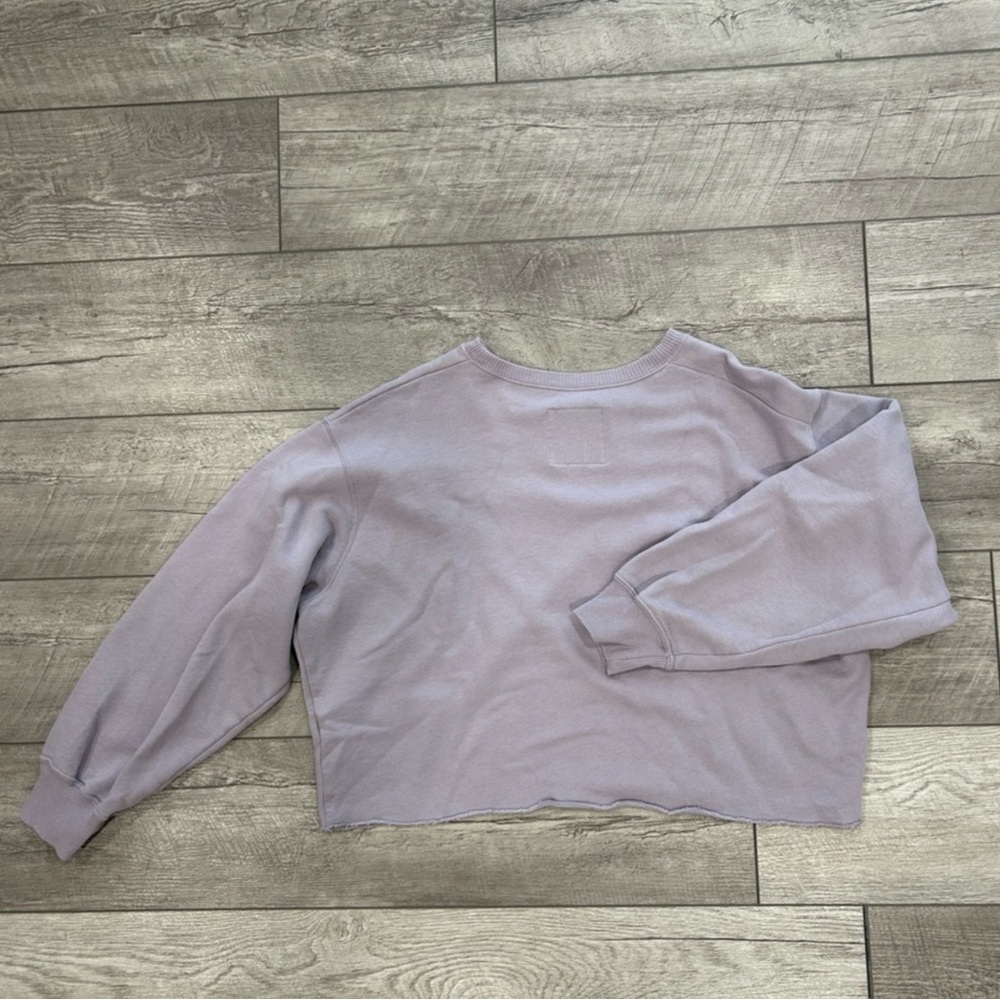 Hollister Purple Colorado Rocky Mountains Cropped Sweatshirt - Picture 4 of 5